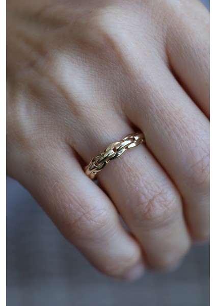 14 Ayar Altın Yuvarlak Kenarlı Gurmet Yüzük fiyatları