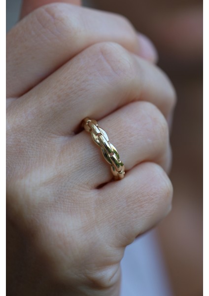 14 Ayar Altın Yuvarlak Kenarlı Gurmet Yüzük indirimleri