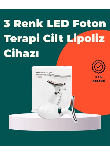 Kompakt ve Taşınabilir Cilt Bakım Cihazı – 3 Fonksiyonlu, USB Şarjlı, LED Işıklı Güzellik Aleti