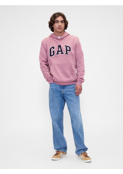 Erkek Pembe Gap Logo Relaxed Fleece Sweatshirt modelleri