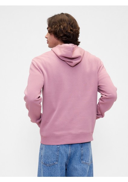 Erkek Pembe Gap Logo Relaxed Fleece Sweatshirt fırsatları