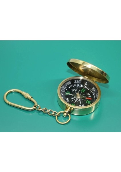 Pirinç Pusula Anahtarlık | Karakter Figürü 2505