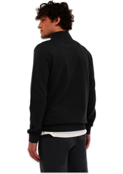 5W MB BS47 Hzip Sw 5pr Yari Fermuar Sweat Siyah Erkek Sweatshirt fiyatları