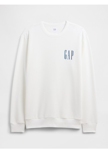 Erkek Beyaz Gap Logo Fleece Sweatshirt fiyatları