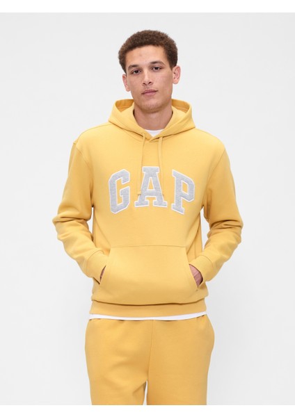 Erkek Sarı Gap Logo Relaxed Fleece Sweatshirt