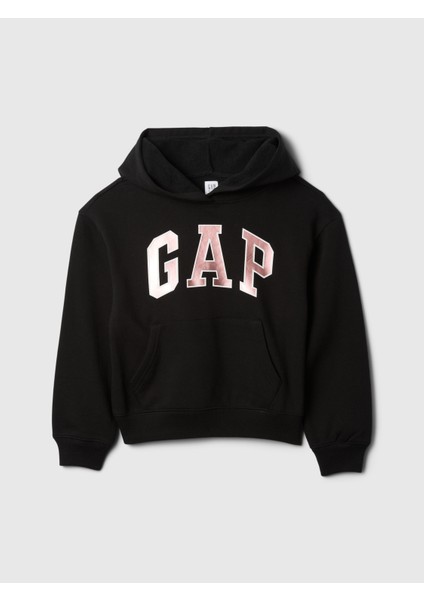 Kız Çocuk Siyah Gap Logo Sweatshirt