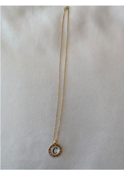 C Harfli Kolye Altın Renk fiyatları