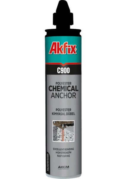 C900 Kimyasal Dübel Beton Taş ve Tuğla Için 300 ml 1 Adet Yeni Versiyon