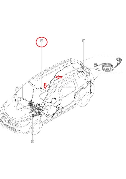 Dacıa Kablo Lodgy Tavan Lamba Tesısatı