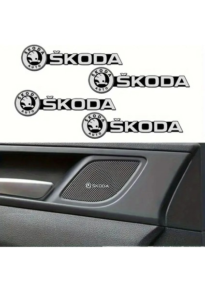 Krom Metal 3m Yazı Hoparlör Logo Amblem 2 Adet indirimleri