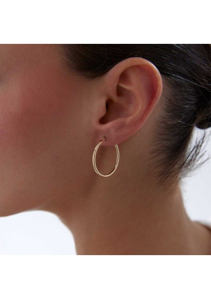 Large 2mm Oval Boru Halka Küpe fiyatları