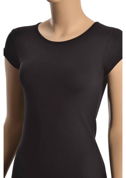 Kadın T-Shirt Yarım Kollu (%96 Pamuk - %4 Elastan)