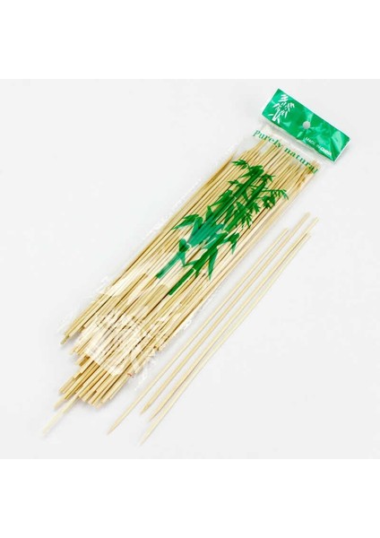 Çiçek 25CM 3mm Bambu Çöp Şiş 100'lü 10 Paket