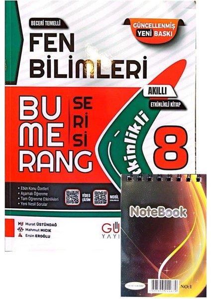 8.sınıf Bumerang Fen Bilimleri Defter-Kitap-Güncel Baskı-