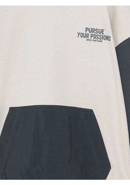 Lcw Kids Gri Bisiklet Yaka Uzun Kollu Baskılı Erkek Bebek Sweatshirt ve Eşofman Alt 2'li Takım fırsatları