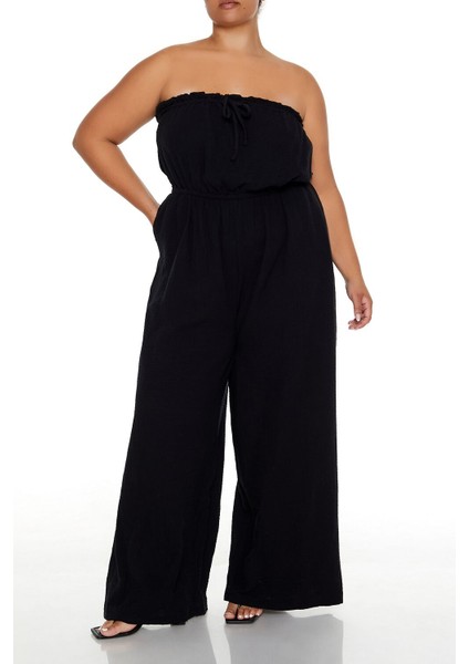 Plus Size Wide-Leg Tulum