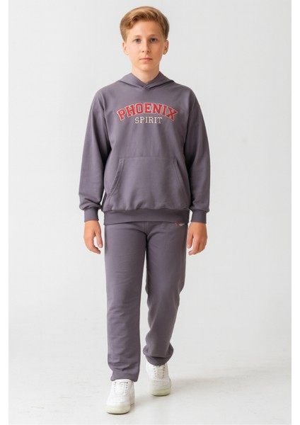 Erkek Çocuk Phoenix Sprit Baskılı Alt Üst Eşofman Takımı AK7870