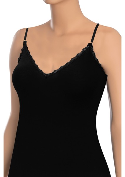 Kadın Atlet Ayarlanabilir Ip Askılı (%90 Viskon - %10 Elastan)