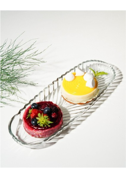 Kristal 4 Lü Kayık Tabak Çerezlik Sunumluk Set 4 Adet fiyatları