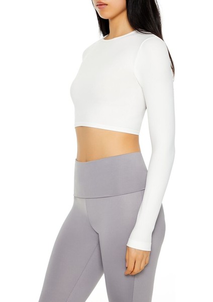 Dikişsiz Uzun Kollu Crop Tişört fırsatları