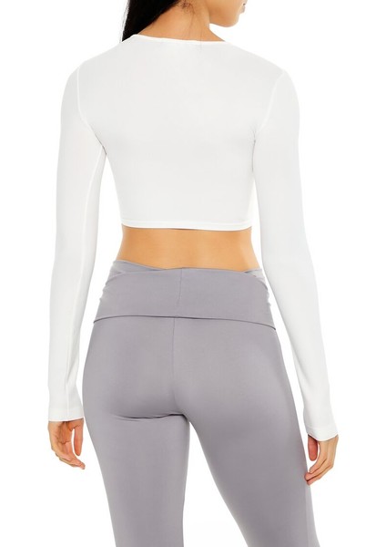 Dikişsiz Uzun Kollu Crop Tişört indirimleri