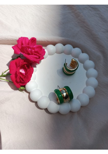 Renkli Çelik Küpeler