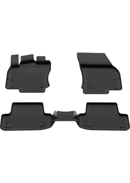 Volkswagen T-Roc 2019+ 4.5D Havuzlu Paspas Siyah