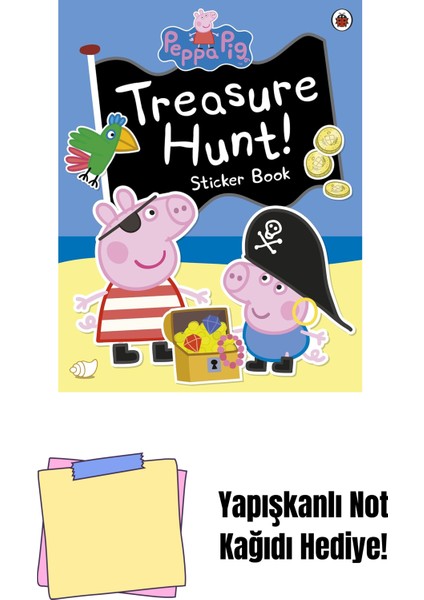Peppa Pig: Treasure Hunt! Sticker Book + Yapışkanlı Not Kağıdı