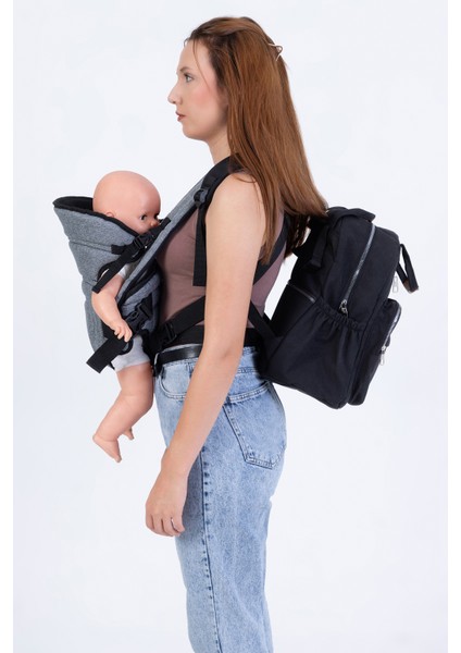 Premium Lüks Kanguru, Anne Bebek Bakım Sırt Çantası,ikisi Bir Arada Çanta,kanguru.