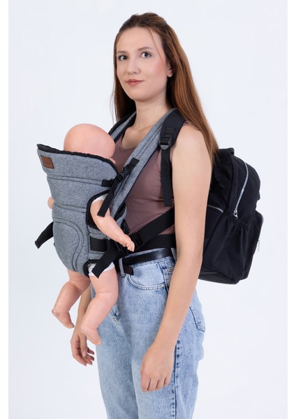 Premium Lüks Kanguru, Anne Bebek Bakım Sırt Çantası,ikisi Bir Arada Çanta,kanguru.