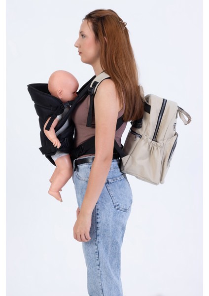 Premium Lüks Kanguru, Anne Bebek Bakım Sırt Çantası,ikisi Bir Arada Çanta,kanguru.