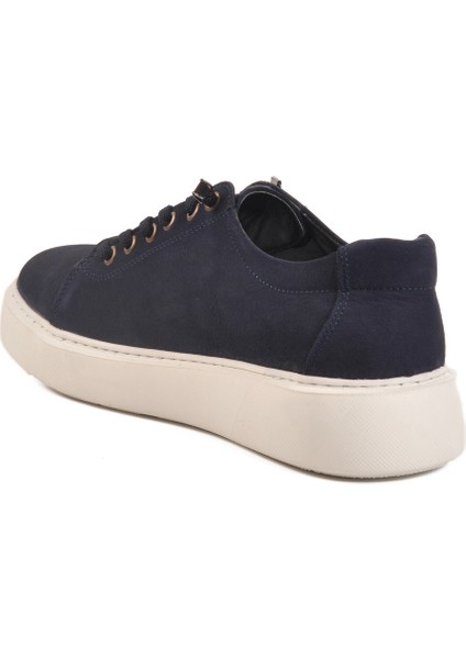Lacivert Nubuk Hakiki Deri Erkek Günlük Ayakkabı A-55 M fırsatları