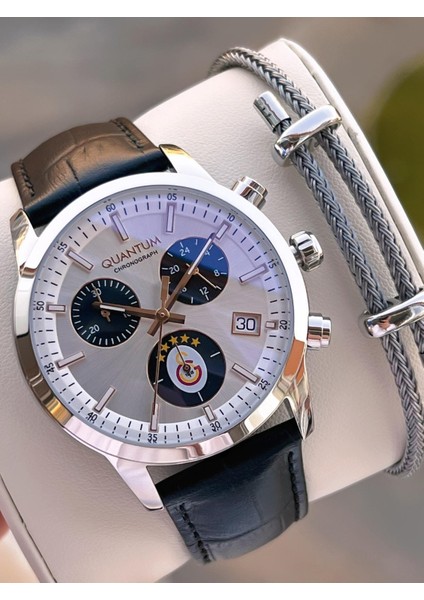 Galatasaraylı Lisanslı Italyan Tasarım Bileklik Hediyeli 10 Atm Taraftar Kol Saati E1087.331