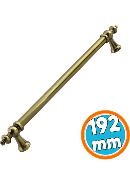 Mobilya Çekmece Mutfak Dolabı Dolap Kapak Kulpları Kulb Kulpu Metal Antik Sarı Kulp 192 mm