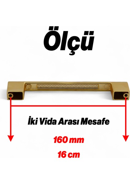 Mobilya Çekmece Mutfak Dolabı Dolap Kapak Kulpları Kulb 160 mm Metal Mat Altın Gold Kulp modelleri