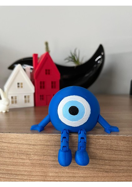 Eklemli Nazar Boncuğu Oturan Sevimli Dekoratif Hediyelik Nazar Boncuğu Figürü indirimleri