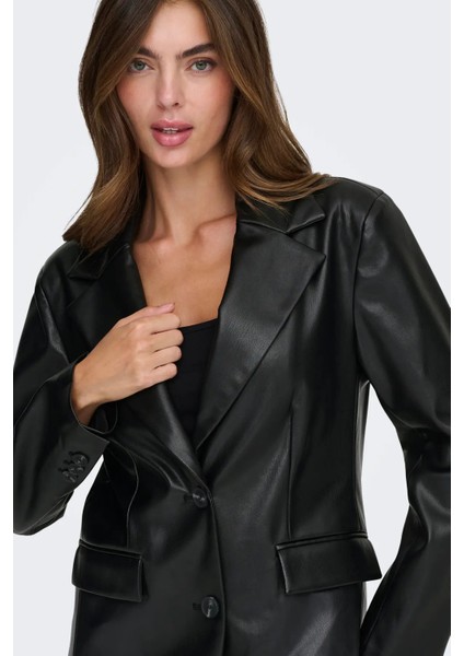 Kadın Onlverona Deri Ceket 15350362 Siyah modelleri