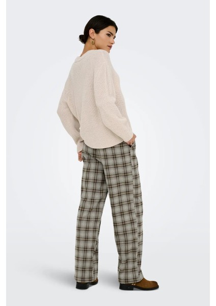 Kadın Onlmılouz Bisiklet Yaka Örme Kazak 15361110 Ekru indirimleri