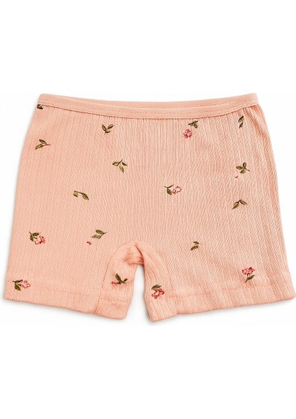 Kız Çocuk 6 Adet 2-11 Yaş Çiçek Desenli 100%100 Pamuk Boxer Seti modelleri