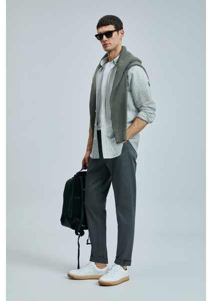 Erkek Helt 5 Cep Slim Fit Spor Pantolon 111190347 Koyu Yeşil fiyatları