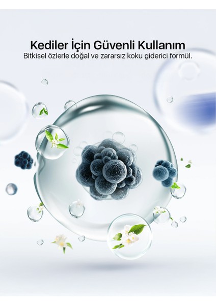 Akıllı Kedi Tuvaletleri Koku Giderici, Odor Eliminator, Atık Deposu Ferahlatıcı Özel Koku Jeli, 3’lü Paket indirimleri