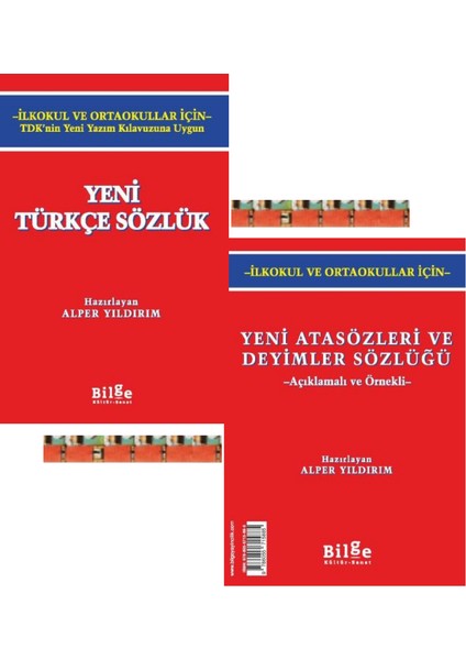 Yeni Türkçe Sözlük-Ilkokul ve Ortaokullar Için(Tdk Uygun) Yeni Atasözleri ve Deyimler Sözlüğü(2kitp)