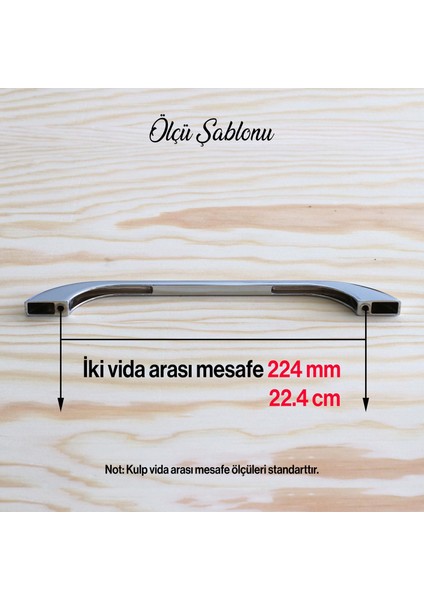Mobilya Mutfak Dolabı Çekmece Dolap Kulpları Kapak Kulpu Kulbu Krom Renk 224 mm Metal Kulp fırsatları