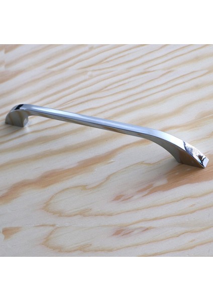 Mobilya Mutfak Dolabı Çekmece Dolap Kulpları Kapak Kulpu Kulbu Krom Renk 224 mm Metal Kulp indirimleri