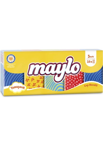 Maylo Cep Mendili 10'lu Paket Cep Mendili Kağıt Mendil Set
