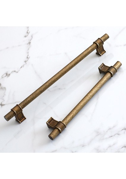 Mobilya Mutfak Çekmece Dolap Kulpu Kulbu Kulpları Eskitme Antik Sarı Metal 192 Mm-19.2 cm fiyatları