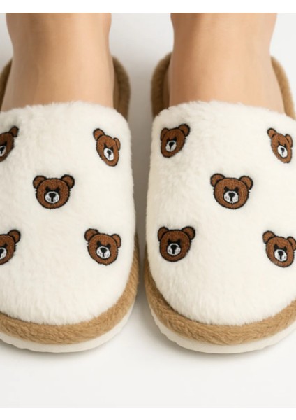 Pofuduk Figürlü Panduf Kadın Ev Teliği Ses Yapmaz Hafif Yumuşak Taban