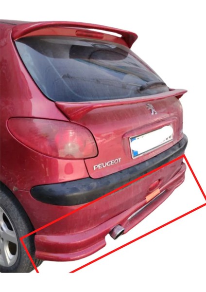 206 Makyajlı Kasa Arka Tampon Eki (( Boyasız ))