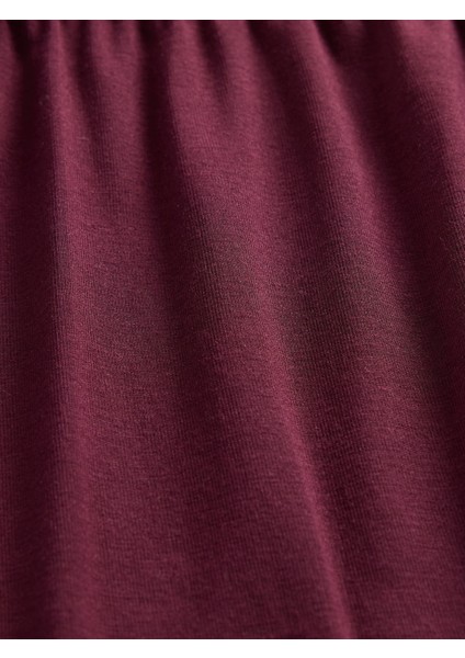 Kadın Bordo Modal Pijama Şort modelleri