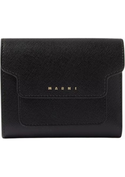 Flap Saffiano Deri Cüzdan, Şık ve Fonksiyonel Tasarım